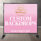 Ready to print  Backdrop Banner