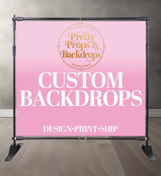 Ready to print  Backdrop Banner